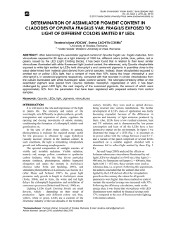determination of assimilator pigment content in cladodes of opuntia