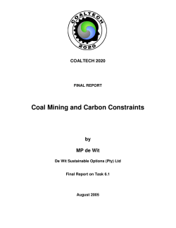 Coal Mining and Carbon Constraints