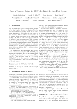 Sum of Squared Edges for MST of a Point Set in a Unit Square