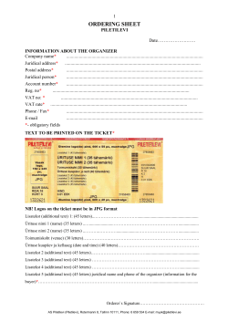 Ordering sheet in WORD-format