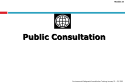 For meaningful consultations