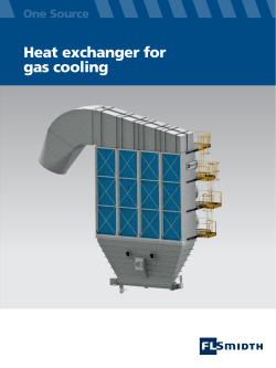 Heat exchanger for gas cooling