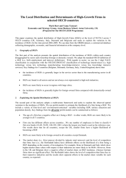 The Local Distribution and Determinants of High