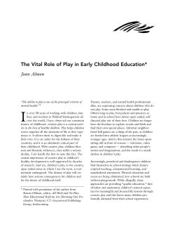 Almon, Joan - The Vital Role of Play in