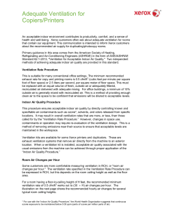 Adequate Ventilation for Copiers/Printers