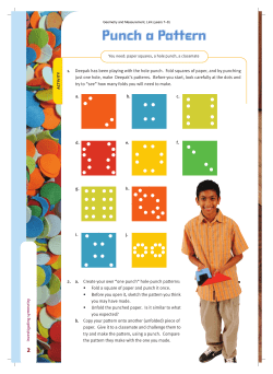 Punch a Pattern