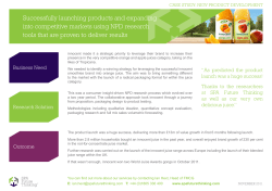 Successfully launching products and expanding into competitive