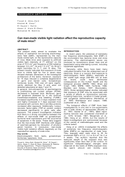 Can man-made visible light radiation affect the
