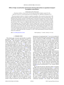 Effect of edge reconstruction and electron-electron