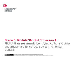 Mod 3, Unit 1, Lesson 4 - Homer Central School District