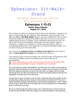 Ephesians 1:15-23 - The Harbor Church