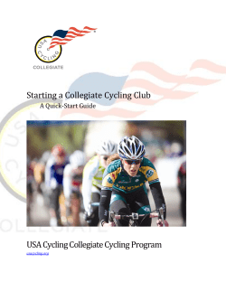 Starting a Collegiate Cycling Club USA Cycling Collegiate
