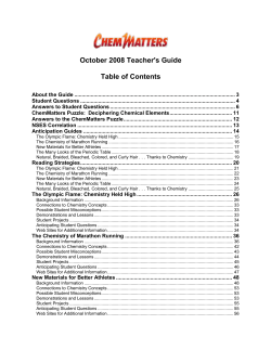 Teacher`s Guide - American Chemical Society