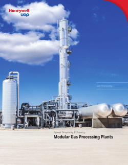 Modular Gas Processing Plants