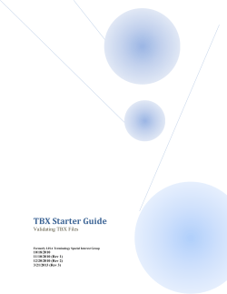 TBX Starter Guide - TBX Resources