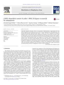 Biochim Biophys Acta. - Institute of Experimental Internal Medicine