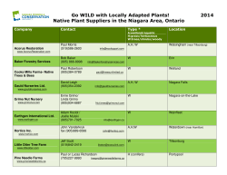 Go WILD with Locally Adapted Plants! 2014 Native Plant Suppliers