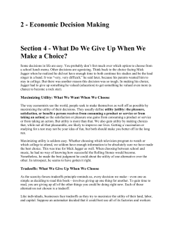 2 - Economic Decision Making Section 4
