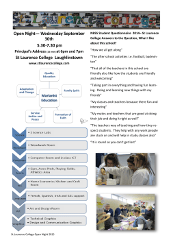 Open Night&mdash; Wednesday September 30th 5.30