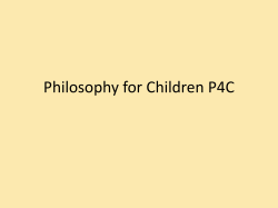 Philosophy for Children P4C parents