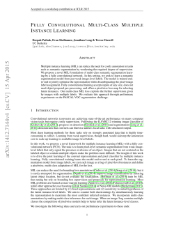 Fully Convolutional Multi-Class Multiple Instance Learning