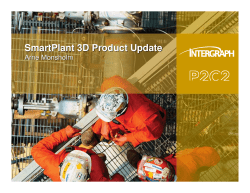 SmartPlant 3D Product Update