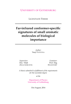 Far-infrared conformer-specific signatures of small