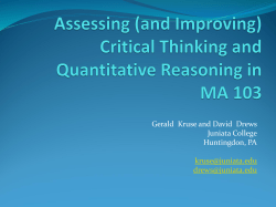 SoTL Brown Bag - Juniata College