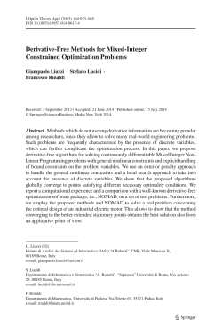 Derivative-Free Methods for Mixed-Integer Constrained Optimization
