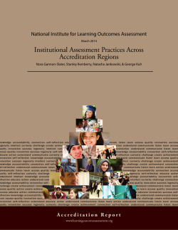 Institutional Assessment Practices Across Accreditation Regions