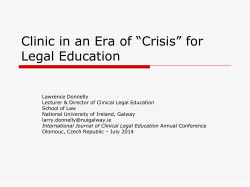 International Journal of Clinical Legal Education