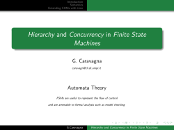 Hierarchy and Concurrency in Finite State Machines