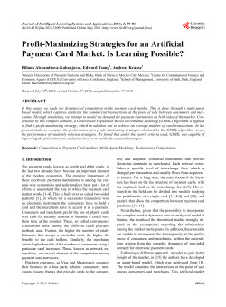 Profit-Maximizing Strategies for an Artificial Payment Card Market. Is