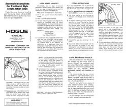 Assembly Instructions For Traditional Style Single Action