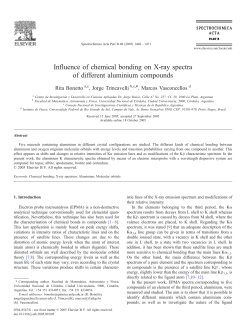 Influence of chemical bonding on X-ray spectra of different