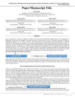 Paper/Manuscript Title