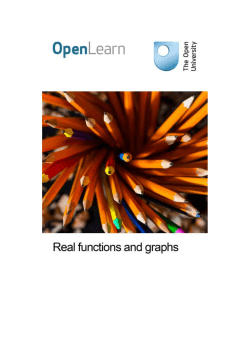 Real functions and graphs