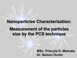 Determining particle size