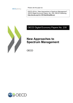 New Approaches to Spectrum Management