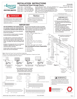Full page photo - Amarr&reg; Garage Doors