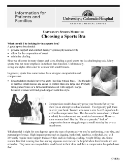 Choosing a Sports Bra - University of Colorado Denver