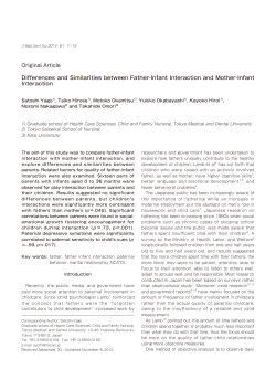 Original Article Differences and Similarities between Father