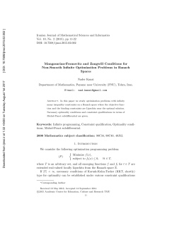 Mangasarian-Fromovitz and Zangwill Conditions For Non