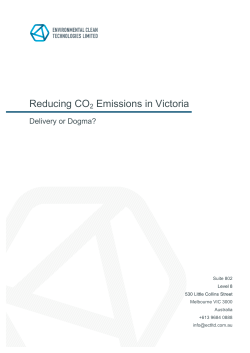 101124-Report-CO2 Emission Reduction in Victoria