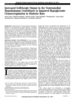 Increased GABAergic Output in the Ventromedial