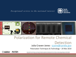 Polarization for remote chemical detection
