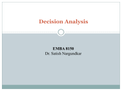 Decision Analysis