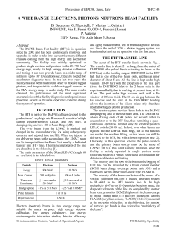 A Wide Range Electrons, Photons, Neutrons Beam Facility