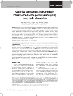Cognitive assessment instruments in Parkinson`s disease patients