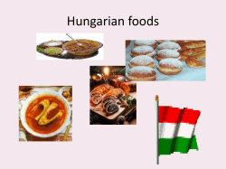 Hungarian foods - Pleased 2 Meet You